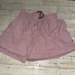 Women’s Adidas Woven Utility Shorts Mauve Small